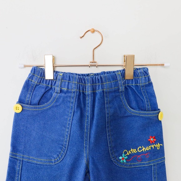 Little BobDog Bellbottom Jeans 9 Months EUC - Picture 4 of 7